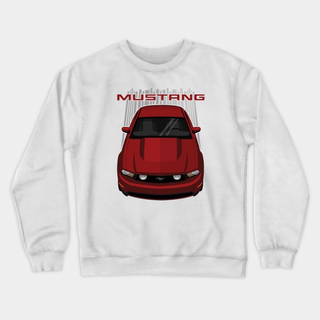 Mustang GT 2010-2012 - Red Candy Crewneck Sweatshirt by V8social